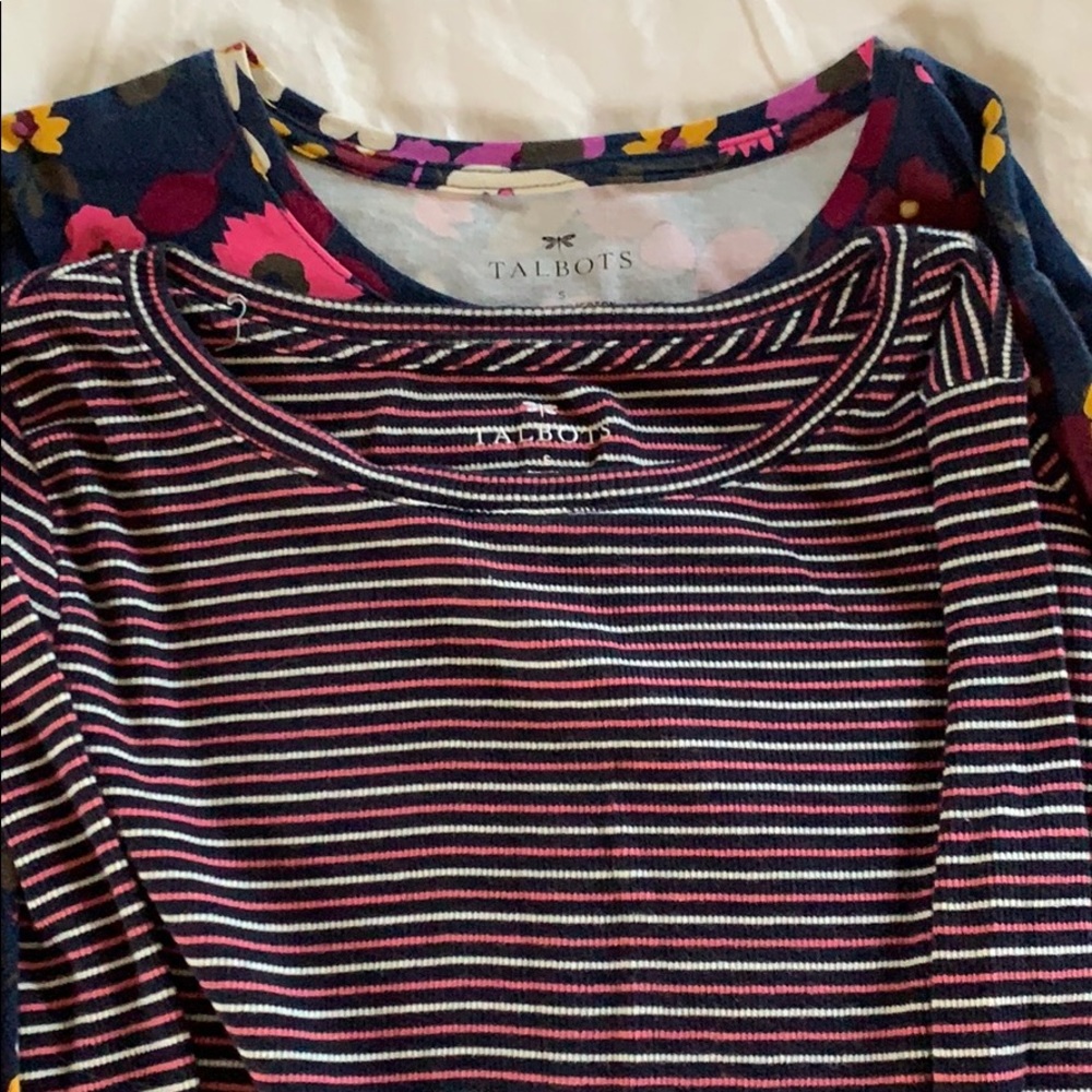 Two Talbots long-sleeved Tshirts